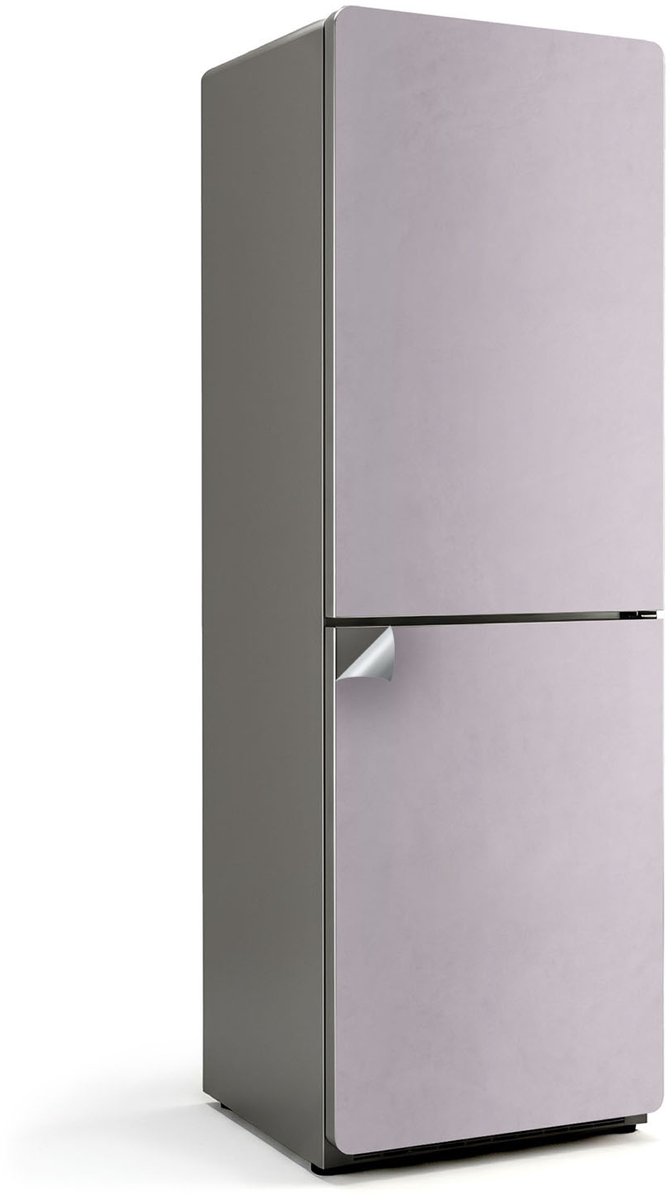 Wallfluent Koelkaststickers - Lichtpaars Koelkast Folie - 60 cm x 180 cm - Lichtpaars Koelkaststickers - Koelkast Wrap - Stijlvolle Koelkast Stickers - Waterdichte Koelkast Sticker - Koelkast Design