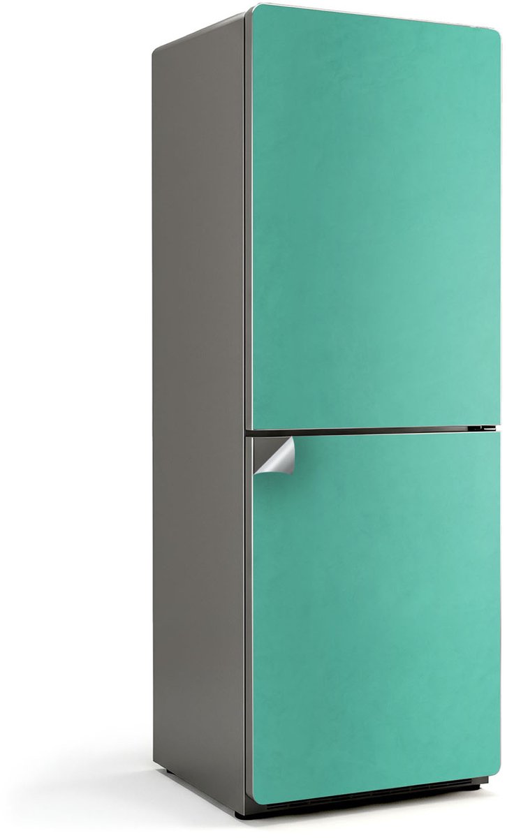 Wallfluent Koelkaststickers - Munt Koelkast Folie - 70 cm x 190 cm - Munt Koelkaststickers - Waterdichte Koelkast Sticker - Koelkast Makeover - Koelkast Decoratie Stickers - Koelkast Cover