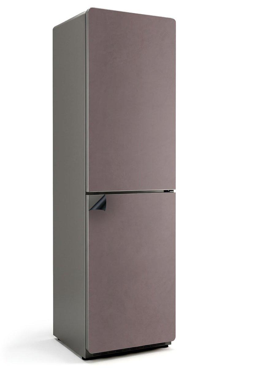 Wallfluent Magnetische Koelkastmat - Beige Koelkast Magneet Sticker - 60 cm x 205 cm - Beige Magnetische Koelkastmat - Magnetisch Koelkastaccessoire - Decoratieve Koelkast Cover Sticker Magneet - Verwijderbare Koelkast Decoratie