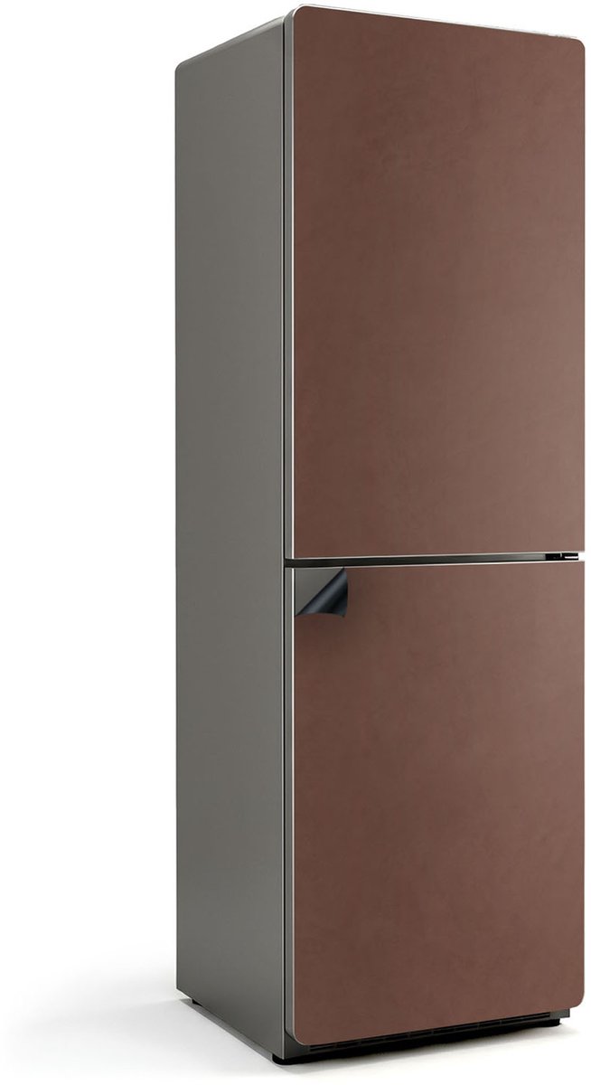 Wallfluent Magnetische Koelkastmat - Bruin Koelkast Magneet Sticker - 60 cm x 190 cm - Bruin Magnetische Koelkastmat - Koelkast Cover Magneet - Decoratieve Magneetmat Voor Koelkast - Keuken Decoratie Magneet