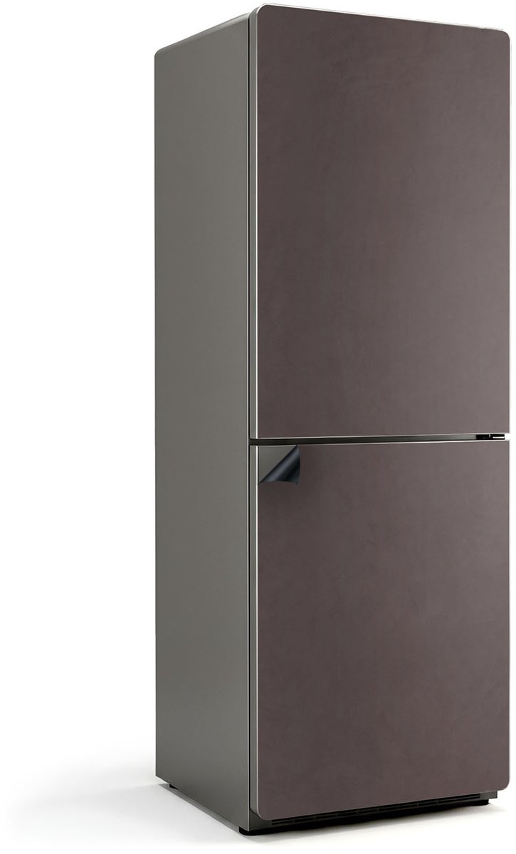 Wallfluent Magnetische Koelkastmat - Bruin Koelkast Magneet Sticker - 70 cm x 190 cm - Bruin Magnetische Koelkastmat - Koelkast Cover Magneet - Decoratieve Magneetmat Voor Koelkast - Verwijderbare Koelkast Decoratie