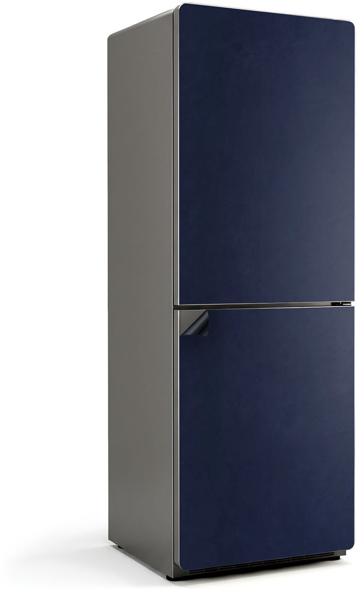 Wallfluent Magnetische Koelkastmat - Donker Marineblauw Koelkast Magneet Sticker - 70 cm x 190 cm - Donker Marineblauw Magnetische Koelkastmat - Magnetisch Koelkastaccessoire - Koelkastfront Decoratie Magneet - Stijlvolle Koelkastfolie