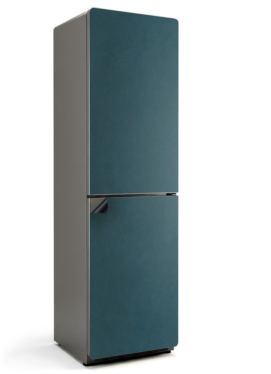 Wallfluent Magnetische Koelkastmat - Donkerblauw Koelkast Magneet Sticker - 60 cm x 205 cm - Donkerblauw Magnetische Koelkastmat - Koelkast Magneet Decoratie - Magnetische Koelkastbekleding - Herbruikbare Magneetmat Koelkast