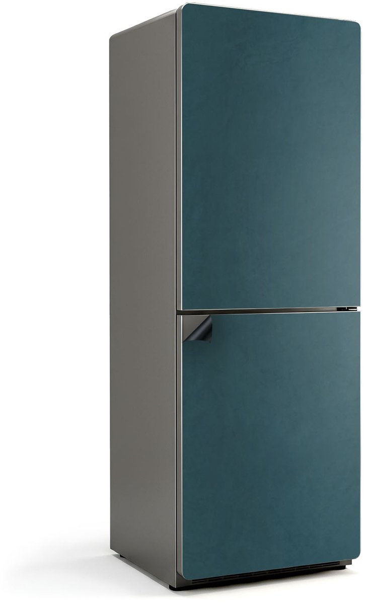 Wallfluent Magnetische Koelkastmat - Donkerblauw Koelkast Magneet Sticker - 70 cm x 190 cm - Donkerblauw Magnetische Koelkastmat - Magnetisch Koelkastaccessoire - Decoratieve Koelkast Cover Sticker Magneet - Verwijderbare Koelkast Decoratie