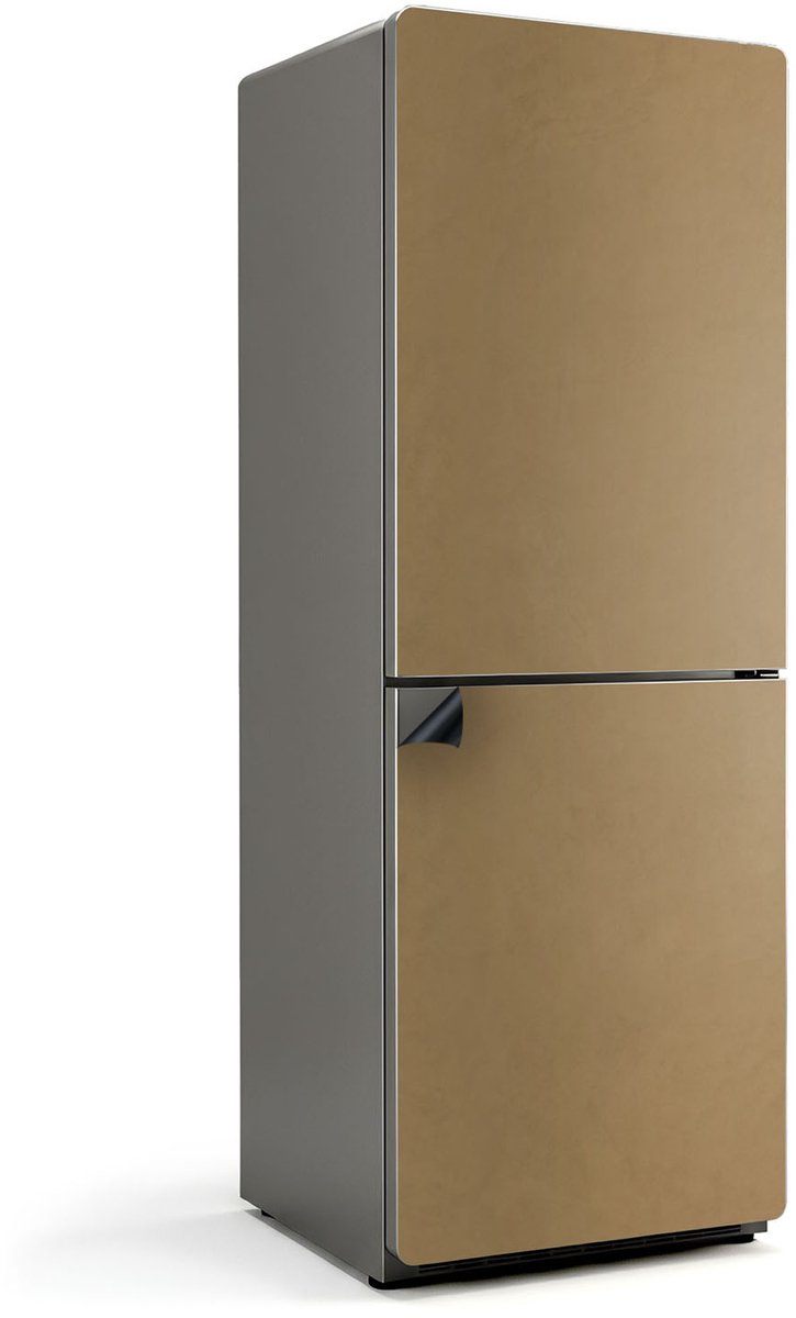 Wallfluent Magnetische Koelkastmat - Donkergeel Koelkast Magneet Sticker - 70 cm x 190 cm - Donkergeel Magnetische Koelkastmat - Magnetisch Koelkastaccessoire - Decoratieve Koelkast Cover Sticker Magneet - Keuken Decoratie Magneet