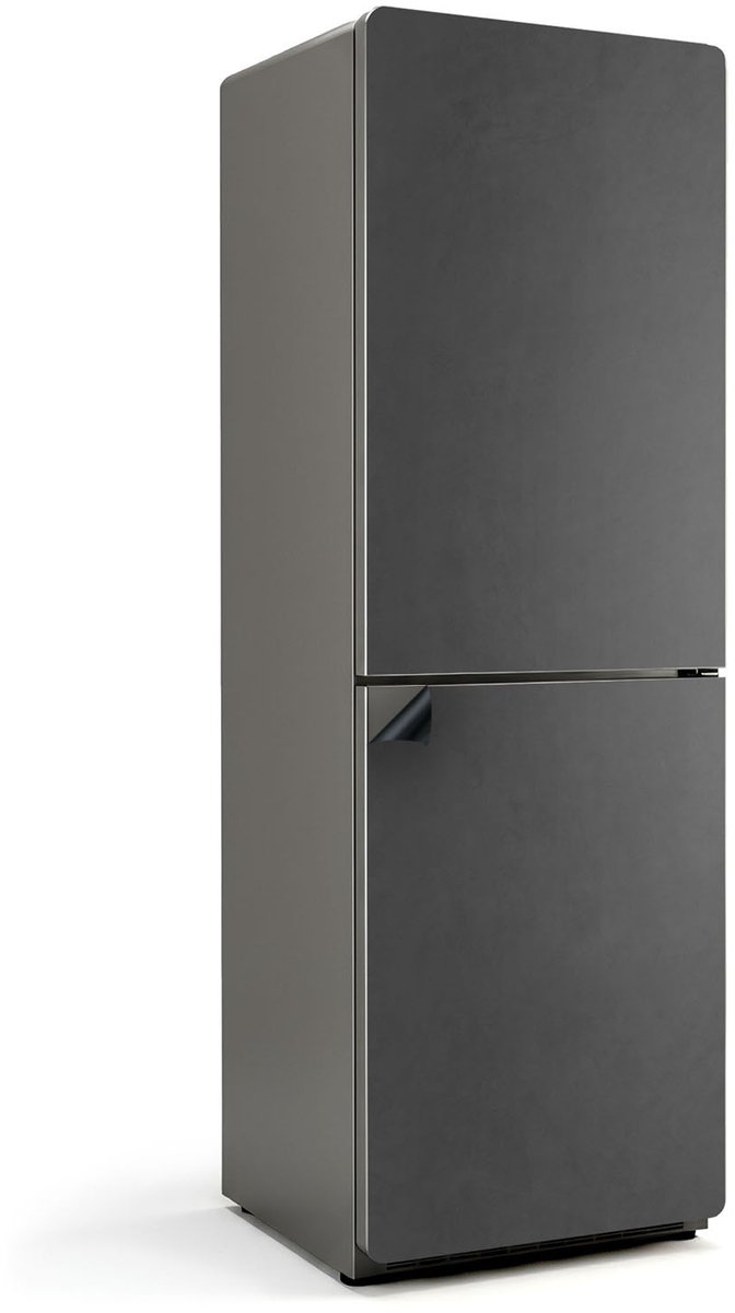 Wallfluent Magnetische Koelkastmat - Grijsbruin Koelkast Magneet Sticker - 60 cm x 180 cm - Grijsbruin Magnetische Koelkastmat - Koelkast Magneet Decoratie - Decoratieve Koelkast Cover Sticker Magneet - Keuken Decoratie Magneet