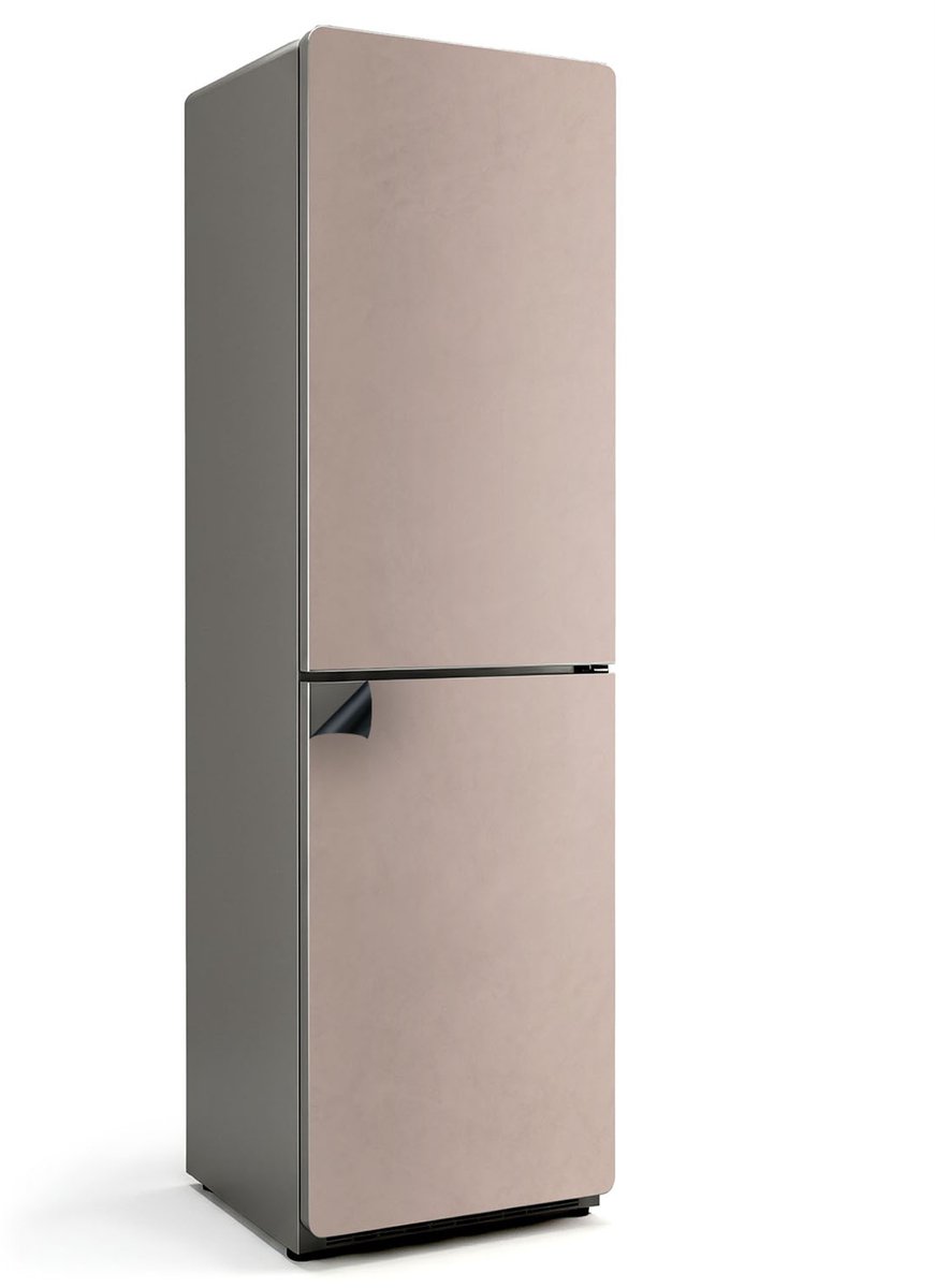 Wallfluent Magnetische Koelkastmat - Lichtbruin Koelkast Magneet Sticker - 60 cm x 205 cm - Lichtbruin Magnetische Koelkastmat - Magnetisch Koelkastaccessoire - Magnetische Koelkastbescherming - Verwijderbare Koelkast Decoratie