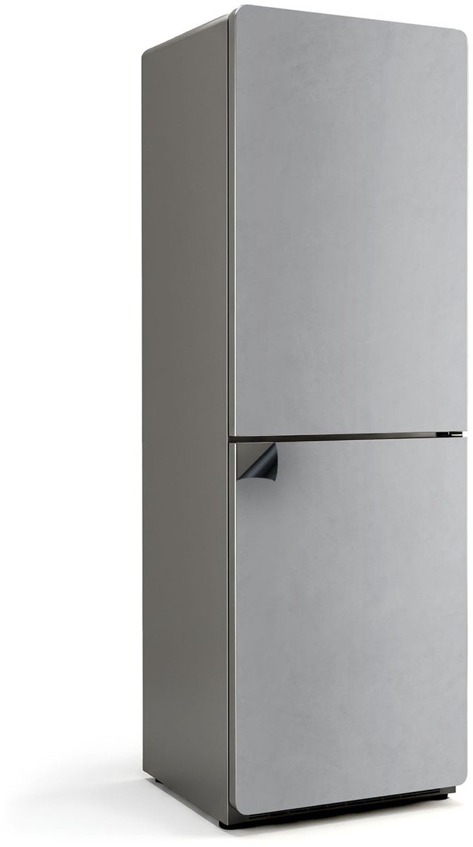 Wallfluent Magnetische Koelkastmat - Lichtgrijs Koelkast Magneet Sticker - 60 cm x 180 cm - Lichtgrijs Magnetische Koelkastmat - Koelkast Magneet Decoratie - Koelkastfront Decoratie Magneet - Stijlvolle Koelkastfolie