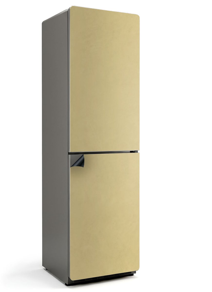 Wallfluent Magnetische Koelkastmat - Pastelgeel Koelkast Magneet Sticker - 60 cm x 205 cm - Pastelgeel Magnetische Koelkastmat - Magnetisch Koelkastaccessoire - Decoratieve Magneetmat Voor Koelkast - Verwijderbare Koelkast Decoratie