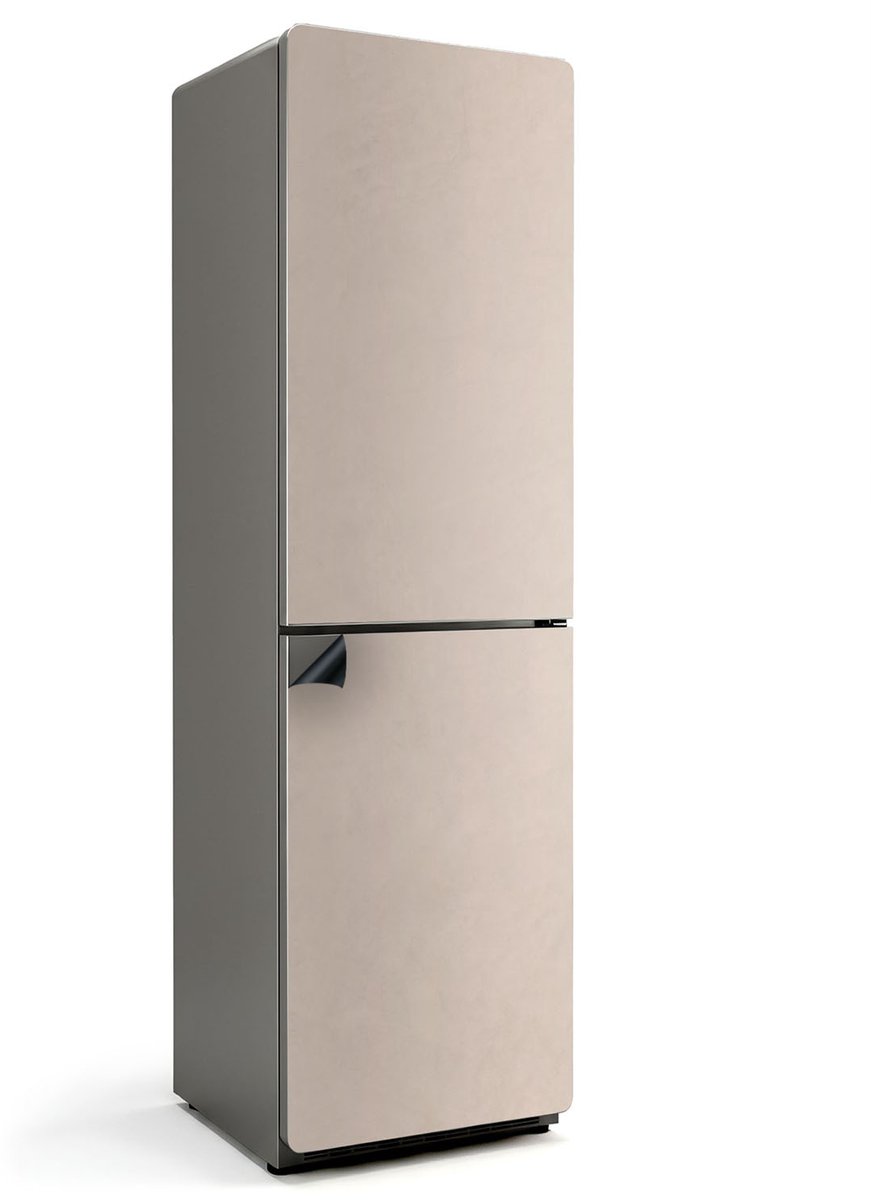 Wallfluent Magnetische Koelkastmat - Perzik Koelkast Magneet Sticker - 60 cm x 205 cm - Perzik Magnetische Koelkastmat - Magneetfolie Koelkast - Koelkastfront Decoratie Magneet - Herbruikbare Magneetmat Koelkast