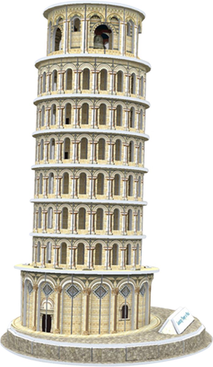 Premium Bouwpakket - Voor Volwassenen en Kinderen - Bouwpakket - 3D puzzel - (11+ Jaar) - Modelbouwpakket - DIY - The Leaning Tower of Pisa