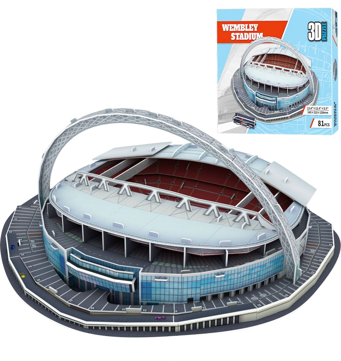 Premium Bouwpakket - Voor Volwassenen en Kinderen - Bouwpakket - 3D puzzel - Modelbouwpakket - DIY - Wembley Stadion