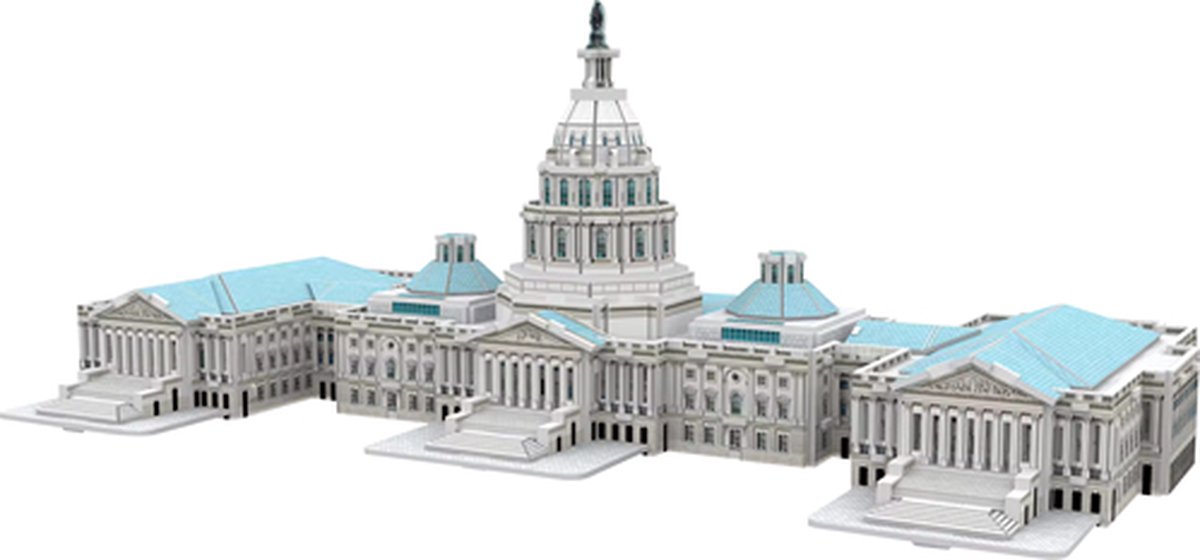 Premium Miniatuur Bouwpakket - Voor Volwassenen en Kinderen - Bouwpakket - 3D puzzel - Modelbouwpakket - DIY - USA Capital