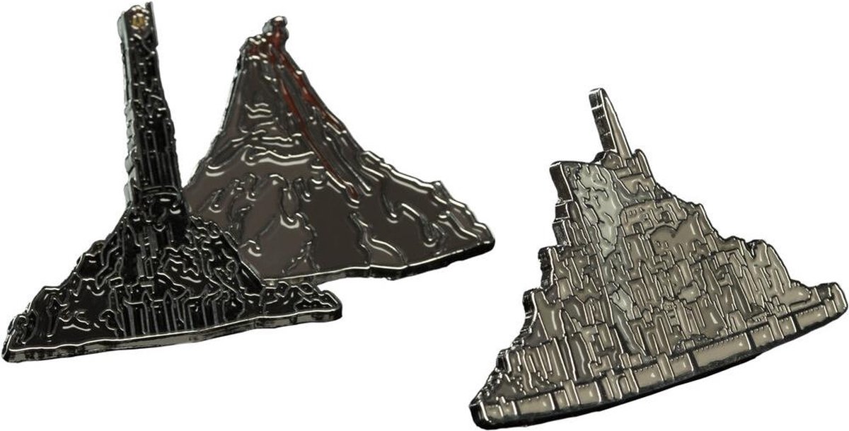 WETA Workshop Lord of the Rings Collectors Pins 2-Pack Minas Tirith & Mt. Doom Pins & Brooches