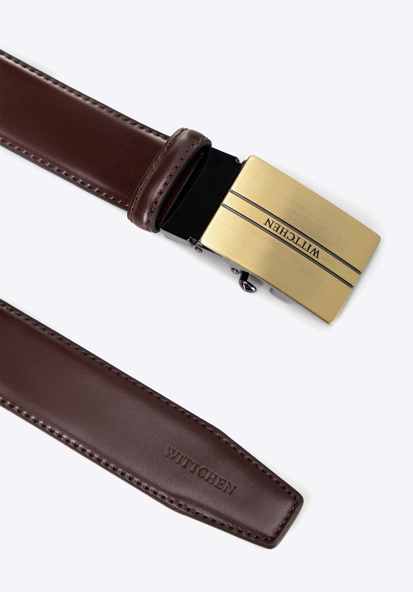 Wittchen - Leren Riem - Automatische Gesp - Bruin - Elegant