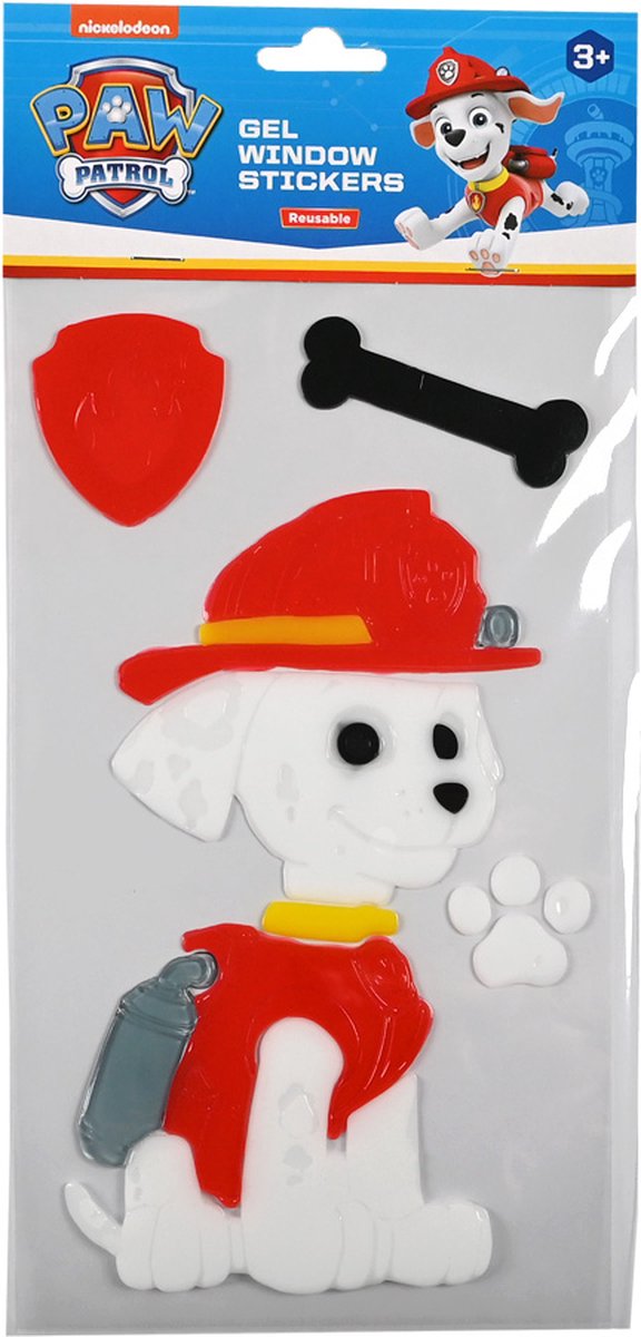 Gel window stickers Paw Patrol - Marshall