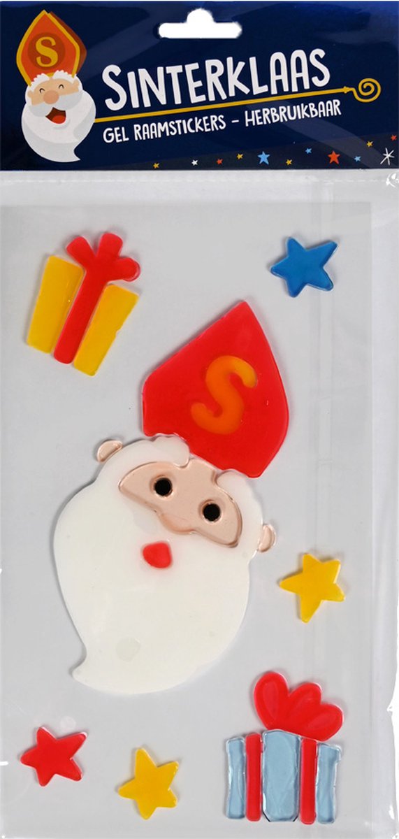 Gel window stickers Sinterklaas