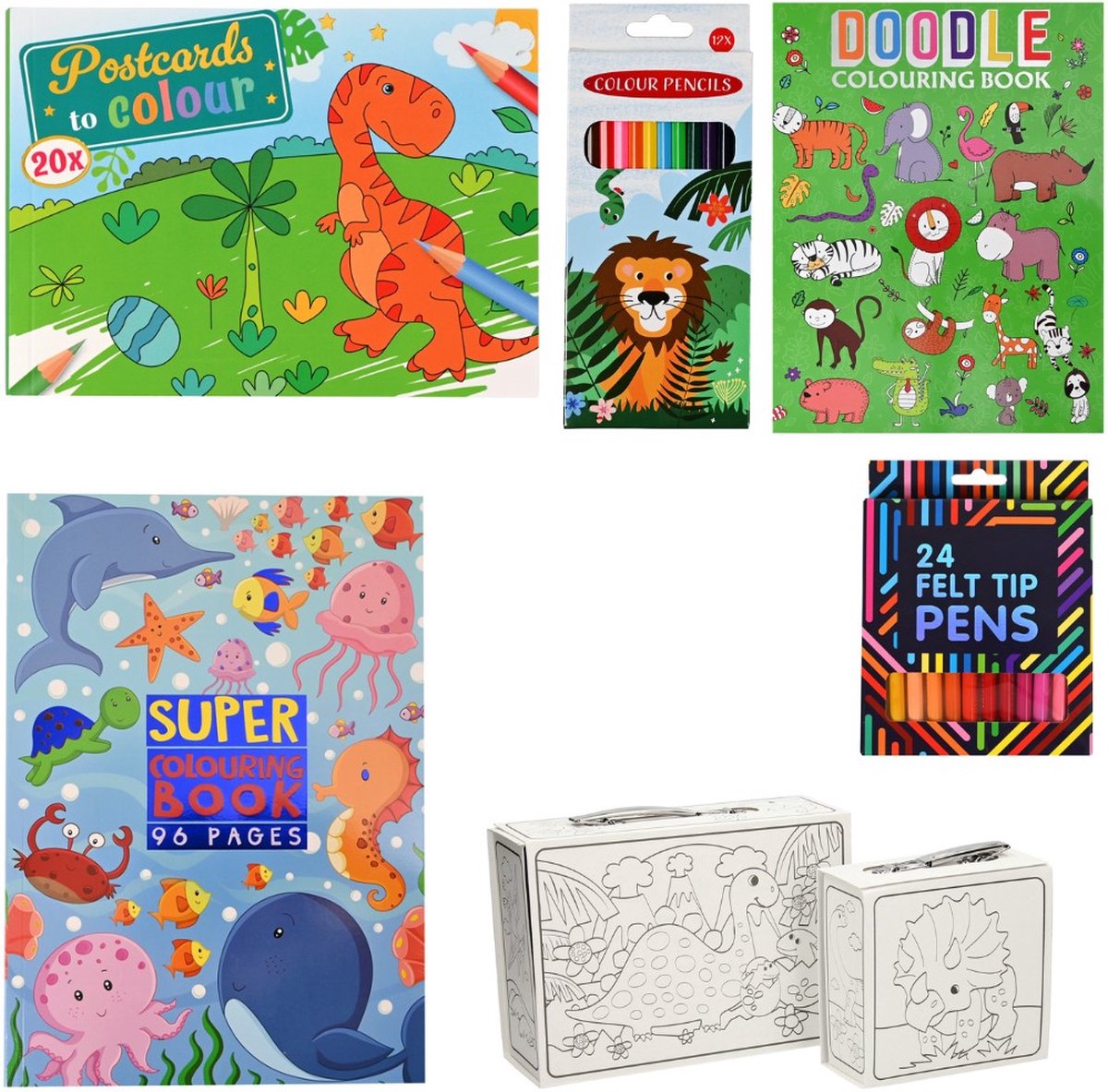 Kleurpakket Jongens - Voor Creatieve Kleuravonturen!