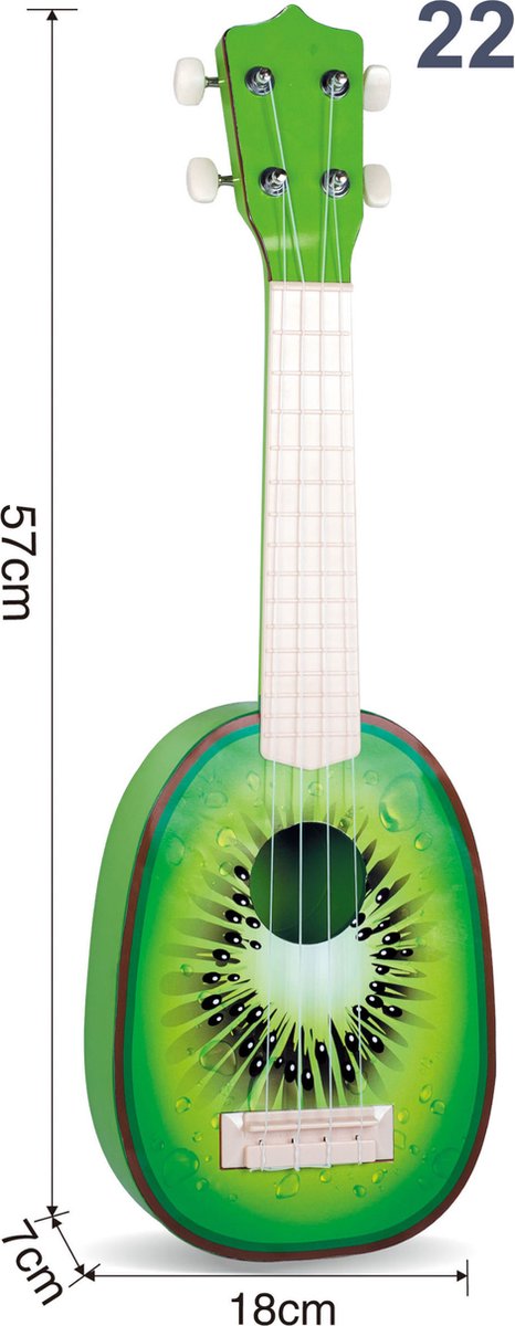 WK Kids -22 inch Ukelele -Kinderen hebben het plezier om te spelen -57*18*7cm - 4 snaren ukelele - Kinder Gitaar-Kinder Muziekinstrument