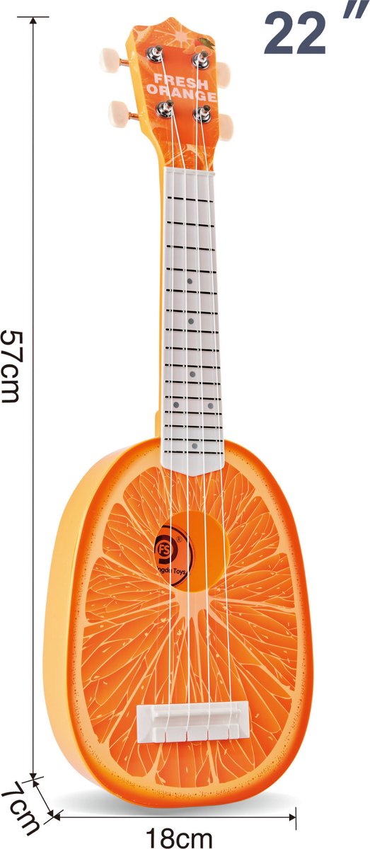 WK Kids -22 inch Ukelele -Kinderen hebben het plezier om te spelen -57*18*7cm - 4 snaren ukelele - Kinder Gitaar-Kinder Muziekinstrument