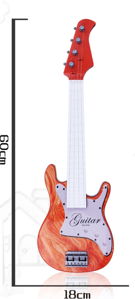 WK Kids -24 inch Gitaar -Kinderen hebben het plezier om te spelen -60*18 cm - 6 snaren Gitaar - Kinder Gitaar-Kinder Muziekinstrument