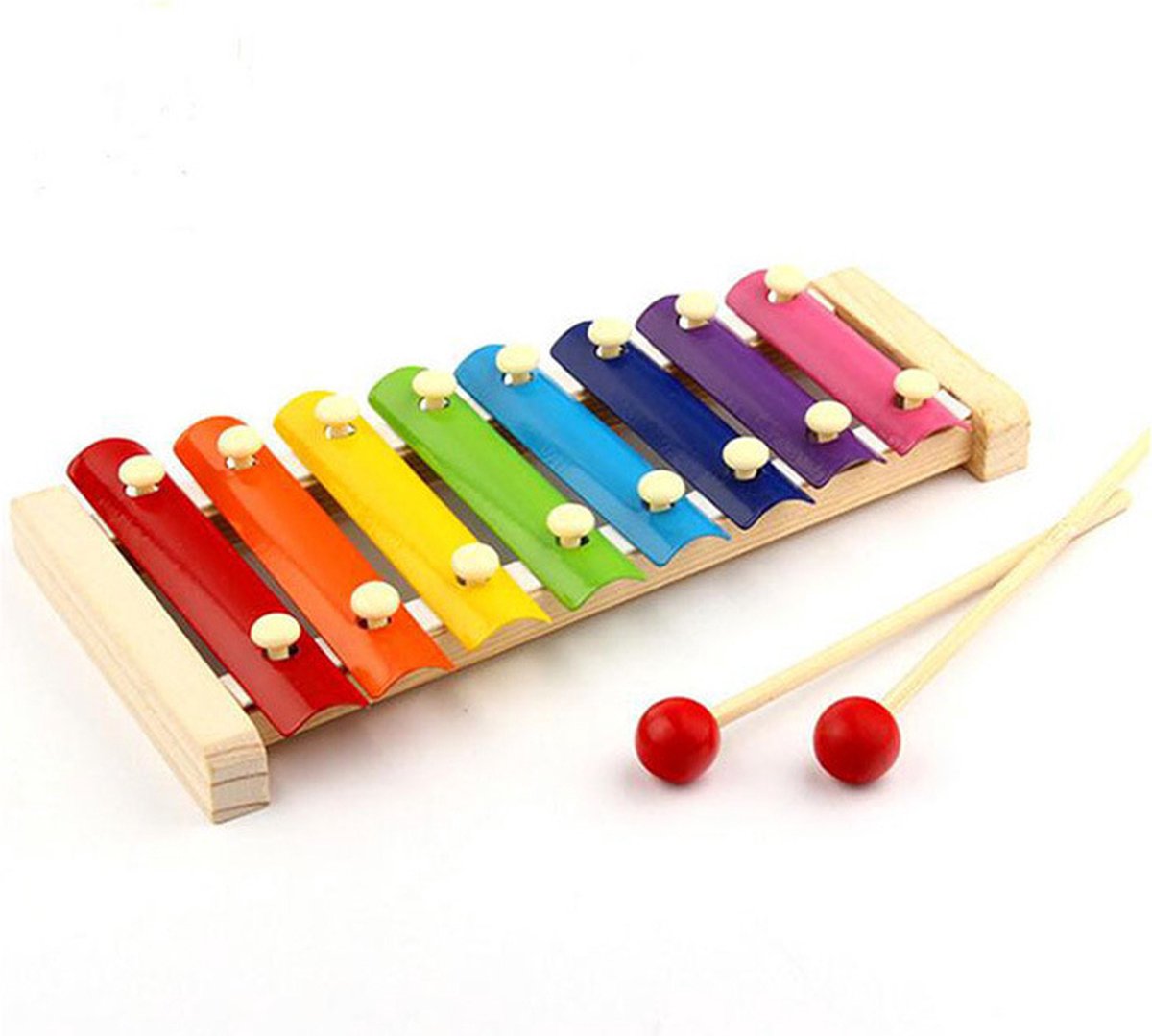 WK Kids-Kinder muziek speelgoed xylofoon -Regenboog -8 toons-Speelgoed Xylofoon Regenboog Metallofoon-Kinder Muziekinstrument
