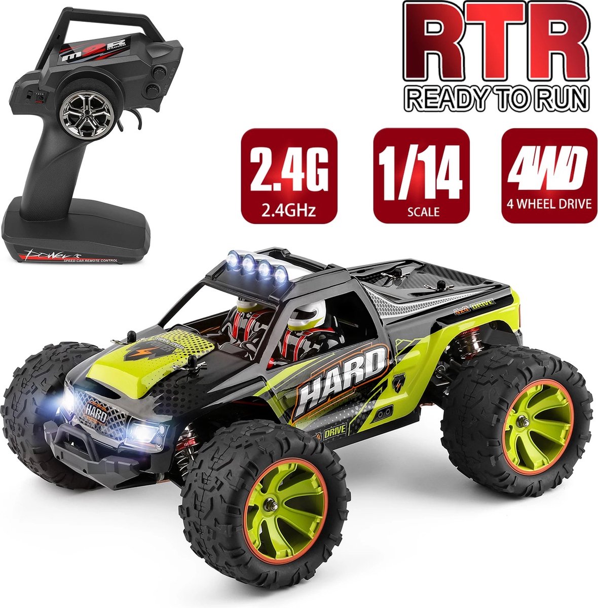 Wltoys 144002 Snelle RC Auto - RC Voertuig Volwassenen - Off Road Buggy - Radiografisch Bestuurbare Terreinwagen - RC Car
