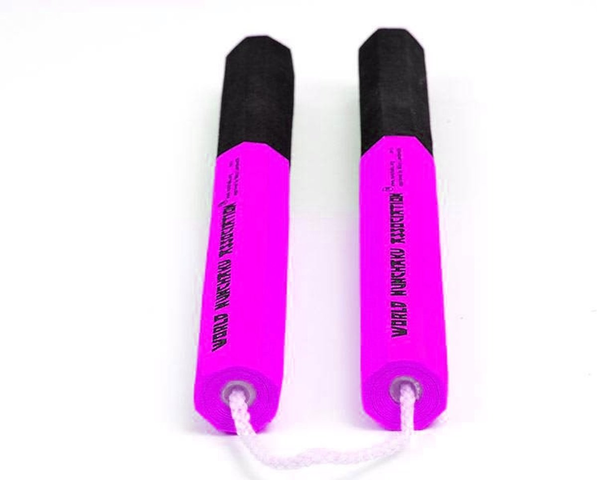 Official WNA Nunchaku - Junior 6-Hoek-Roze