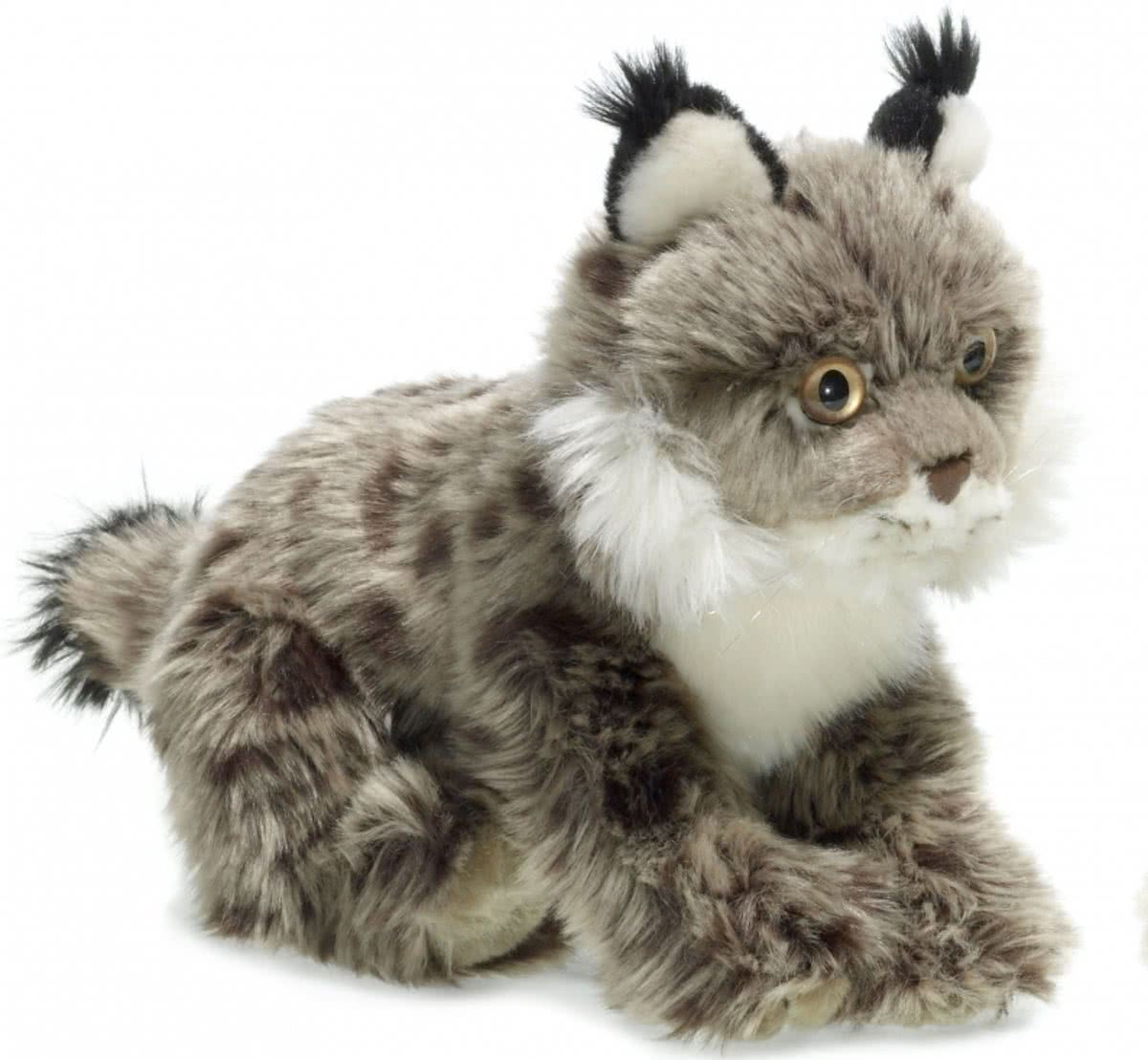 Lynx knuffel grijs 23 cm