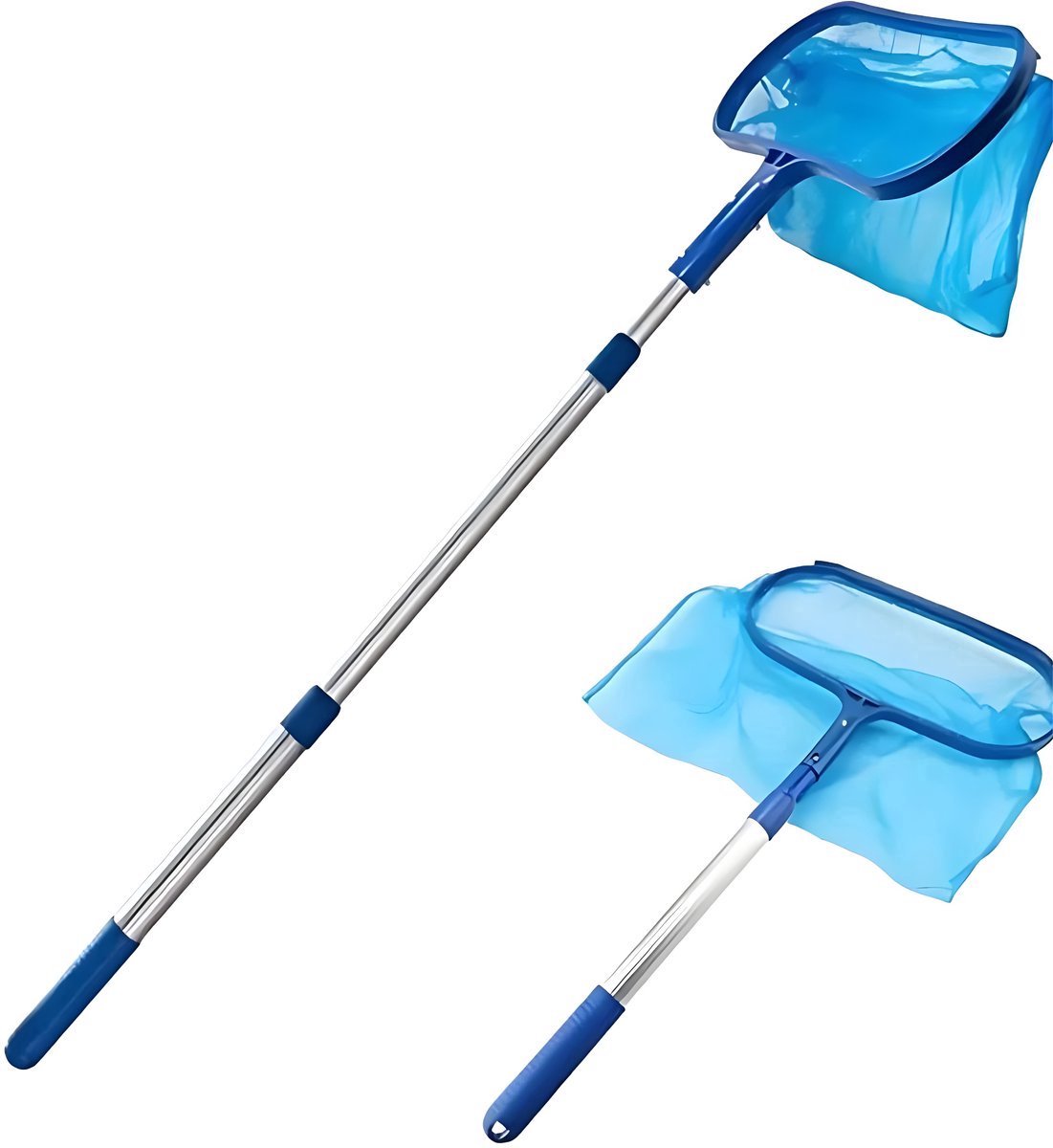 WVspecials Zwembad Schepnet met Telescopische Steel (160 cm) - Schepnet - Zwembad Net - Schepnet zwembad - schepnet zwembad onderhoud