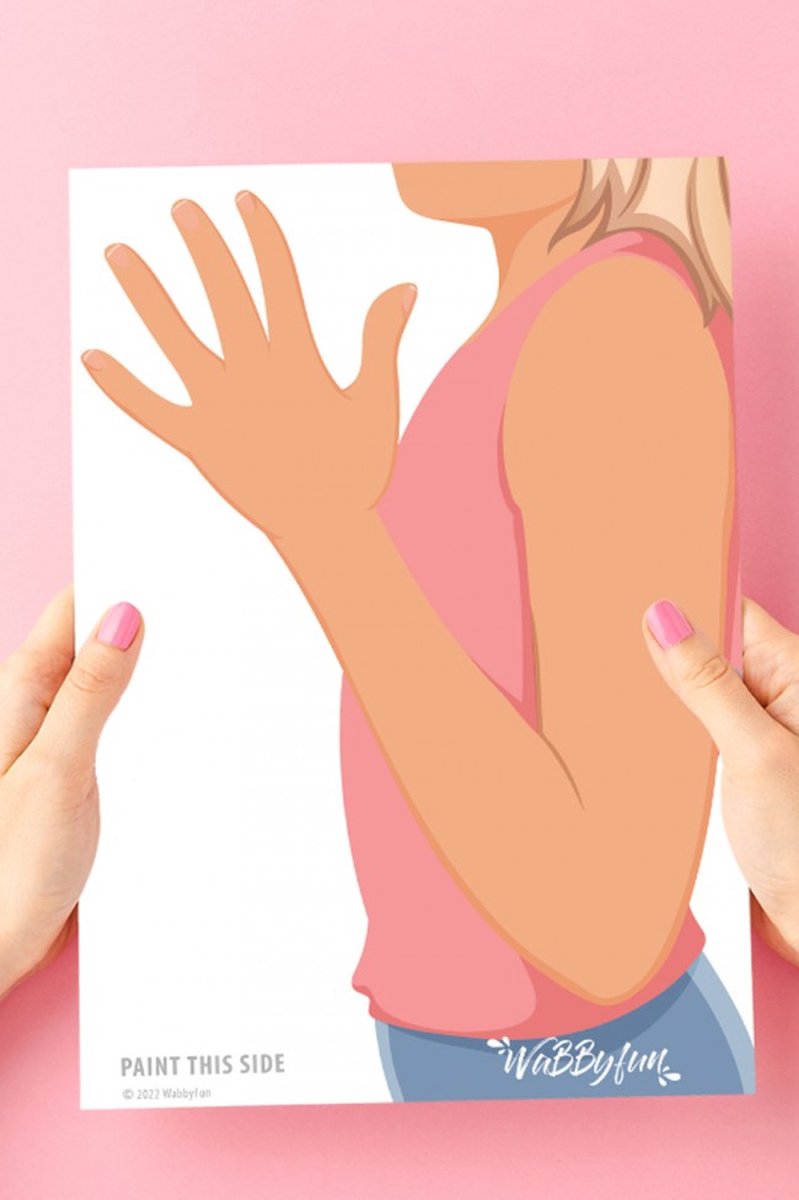 Wabbyfun - Schmink - Grime - Oefenbord - Arm Charlie