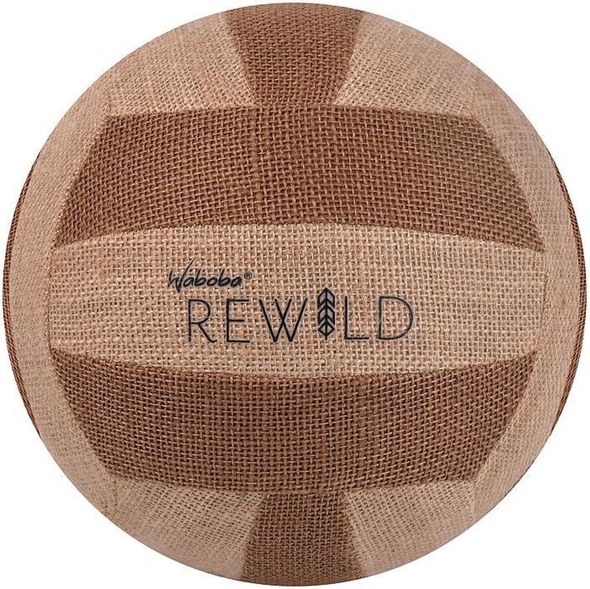 Waboba Volleybal Rewild 23,5 Cm Jute/rubber Bruin