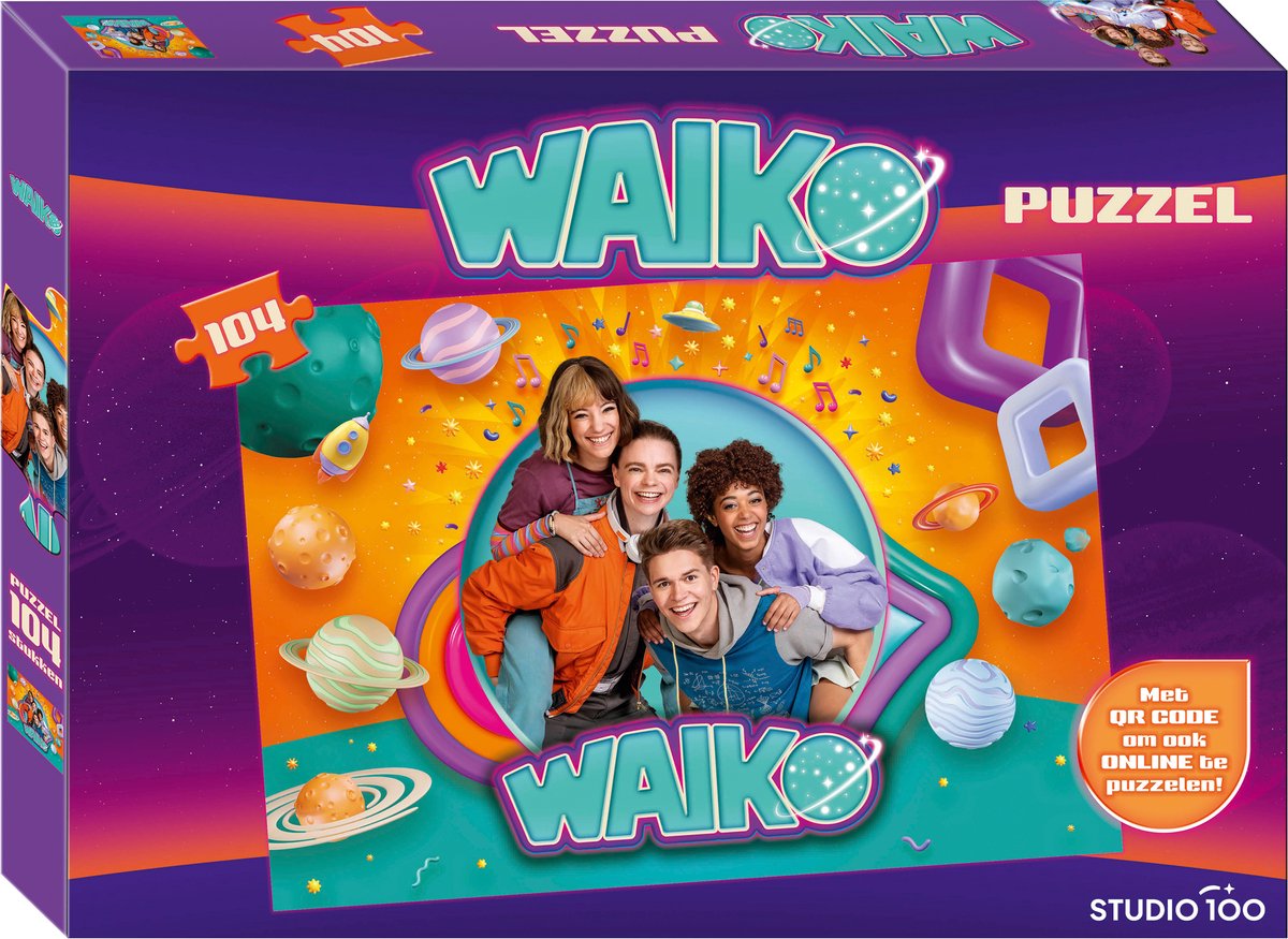 Waiko - Puzzel - Puzzel 104 stukjes - Met QR code om ook online te puzzelen