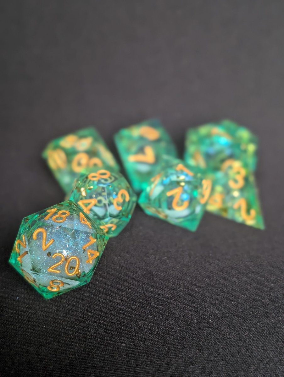 Gleaming Grove DnD Dice - Dungeons & Dragons - Dice Set