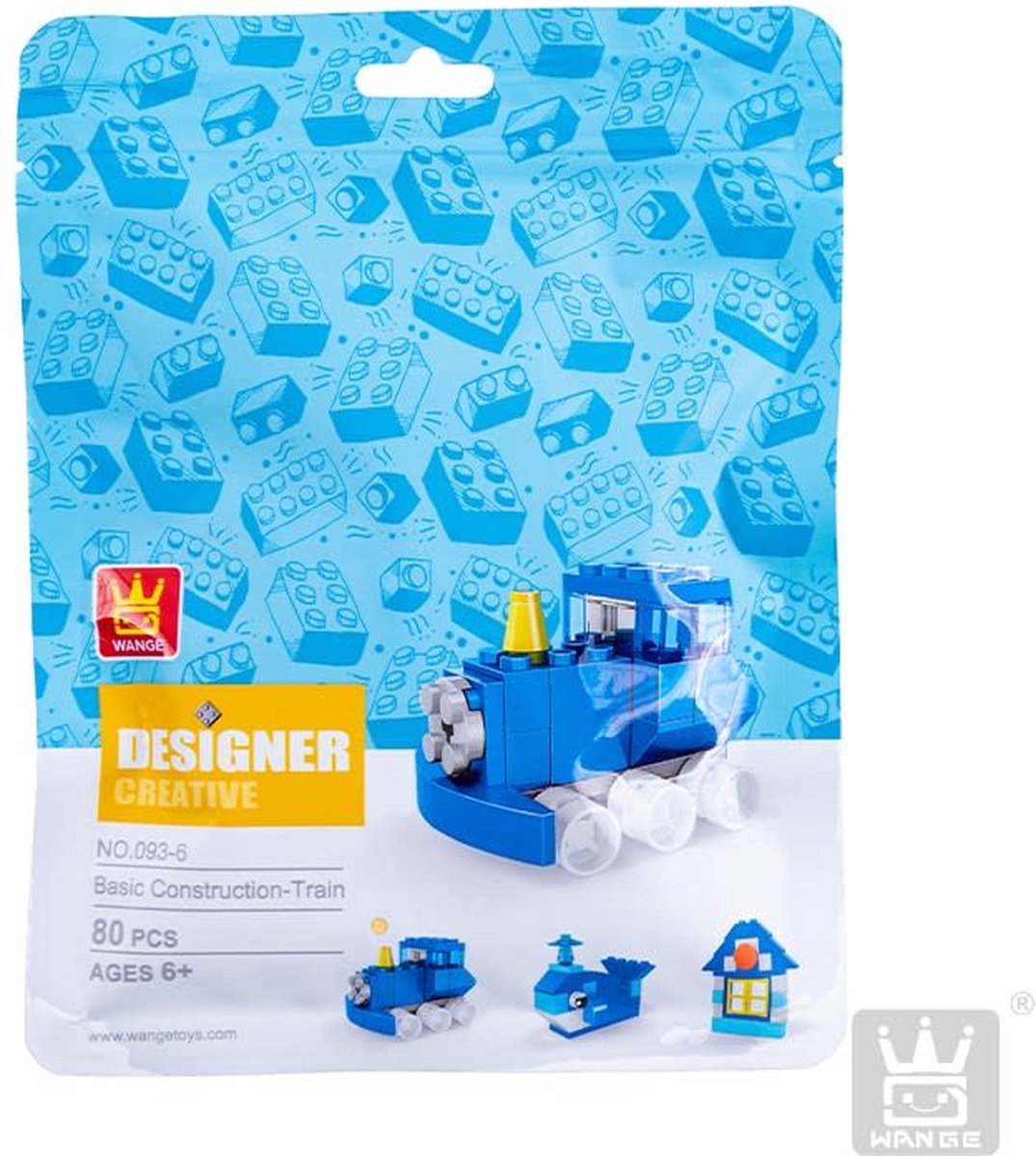 Wange Designer Creative 093-6 - Basis Constructie Trein - Dolfijn - Huisje