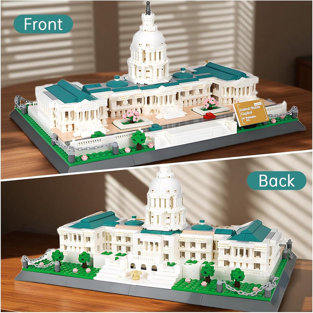 Wange Speelgoed Bouwsets - Building Capitol Building Educatief Assemblage Speelgoed