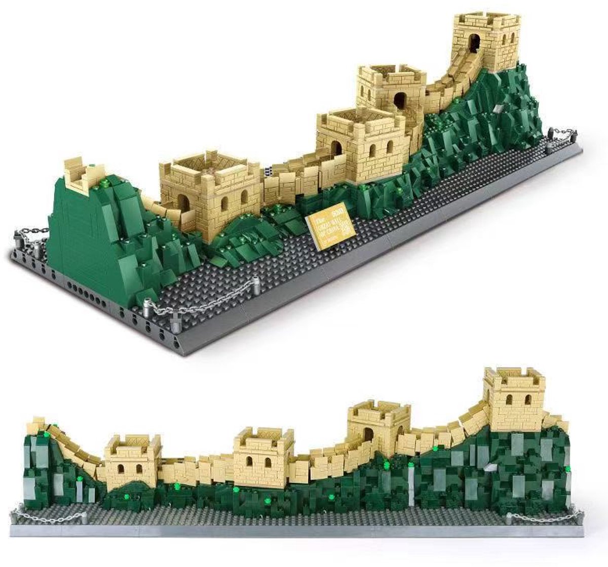 Wange Speelgoed Bouwsets - Wereldarchitectuur Kinderen Bouwstenen Educatief Speelgoed De Chinese Muur Badaling