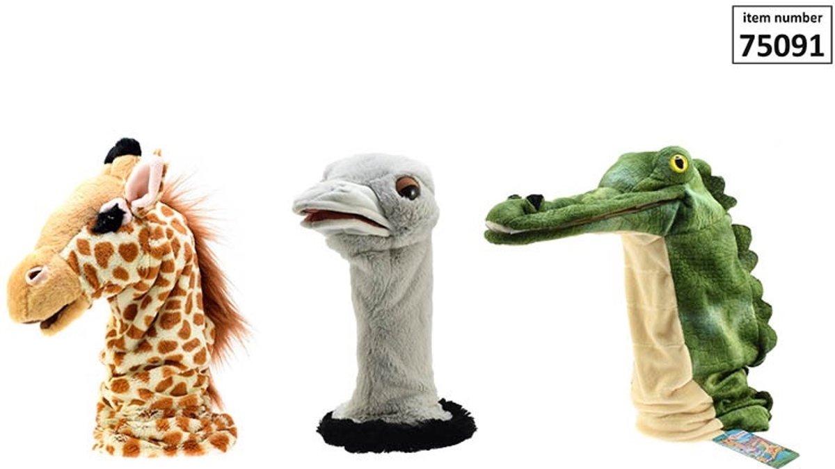 Pluche Dieren Handpop Lang