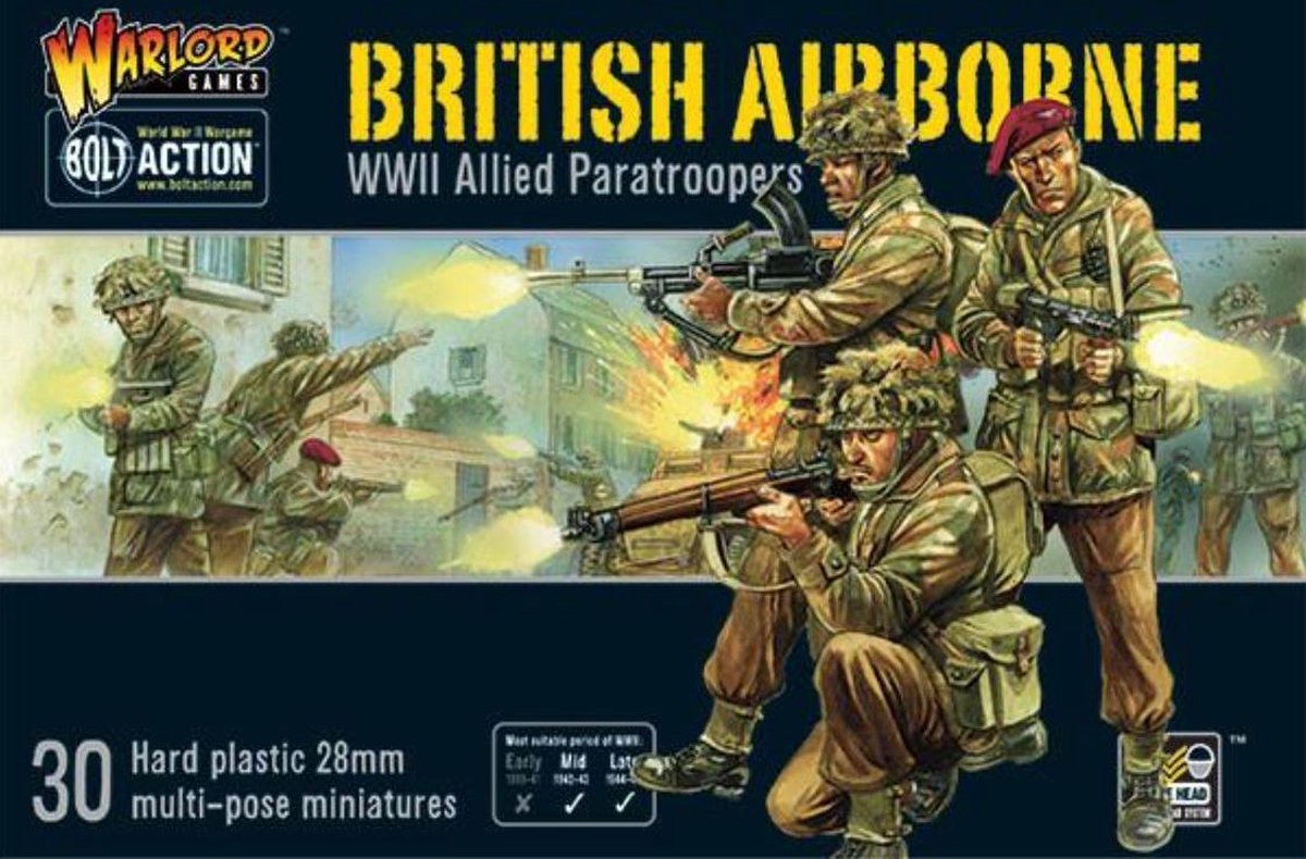 Bolt Action: British Airborne WWII Allied Paratroopers