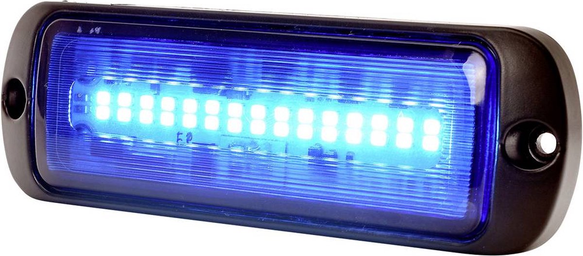 WAS Frontflitser W218 1471 12 V/DC, 24 V/DC werkt op boordnet Opbouw, Schroefmontage Blauw