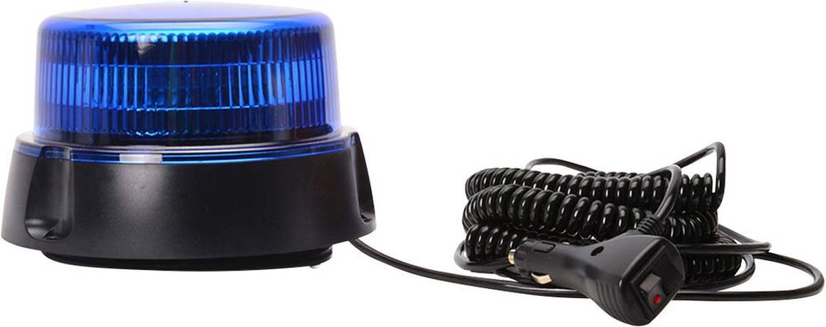 WAS Zwaailicht W112 853.2 12 V, 24 V werkt op boordnet Zuignapvoet, Schroefmontage, Magneetbevestiging Blauw