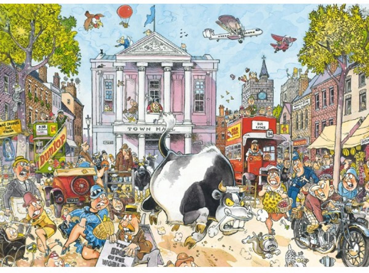 Destiny Wasgij 12 - Chaos op de Markt! - Puzzel - 1000 stukjes