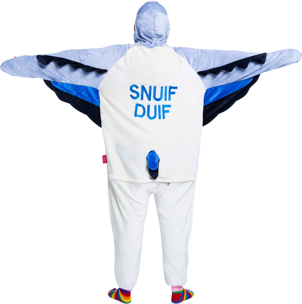 Duif onesie - dieren onesie - verkleedkleding - carnavalskleding - Carnaval kostuum - dames - heren – volwassenen - Snuifduif - Maat XS/S