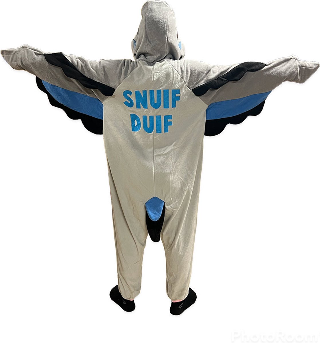 Duif onesie - dieren onesie - verkleedkleding - carnavalskleding - dames - heren – volwassenen - Snuifduif - Maat S/M