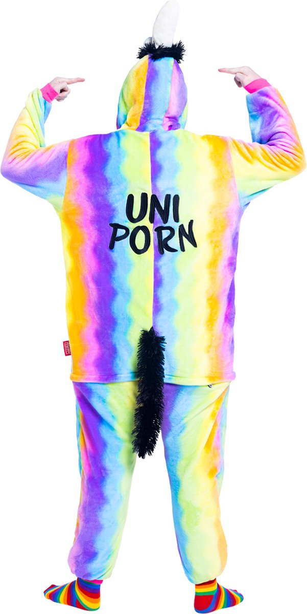 Eenhoorn onesie - dieren onesie - verkleedkleding - carnavalskleding - Carnaval kostuum - dames - heren – volwassenen - Uniporn - Maat M/L