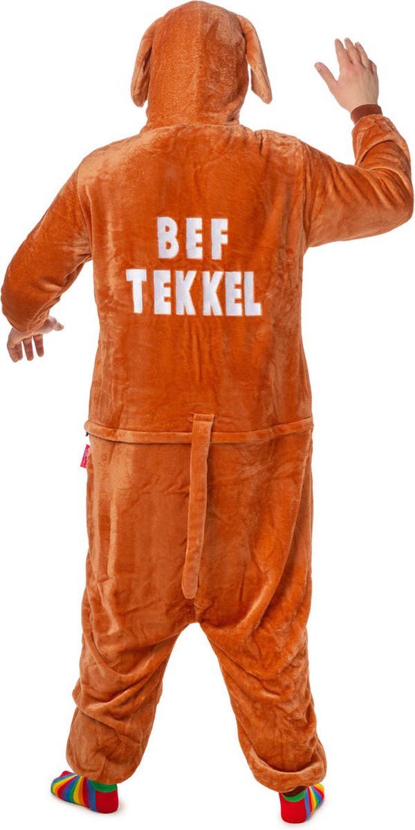 Honden onesie - Dieren onesie - Verkleedkleding - Bef tekkel - Maat M/L