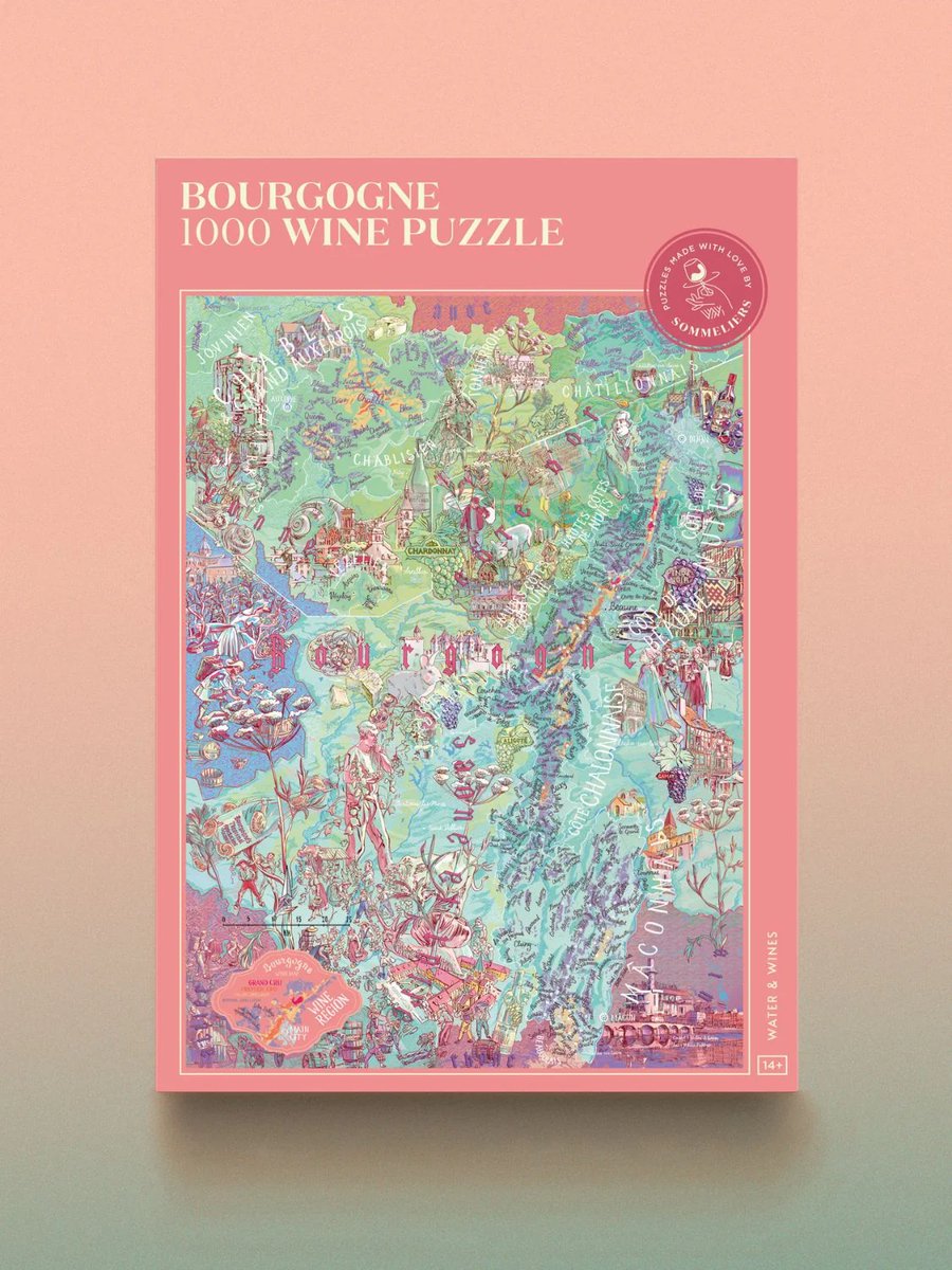 Puzzel - Frankrijk - Bourgogne - 1000 stukjes - wijnliefhebber