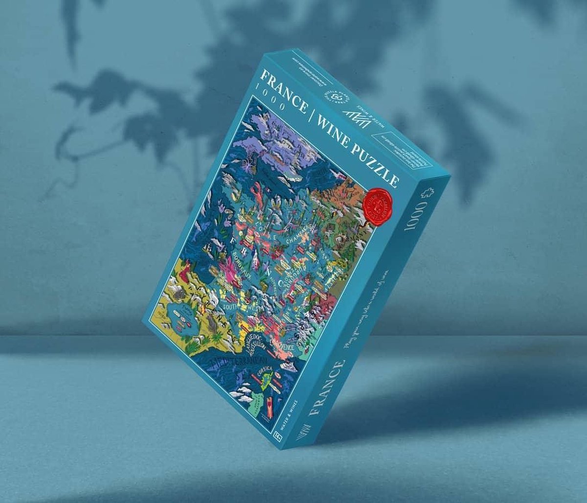 Puzzel Frankrijk wijn - wijnkaart Franse wijngebieden - legpuzzel