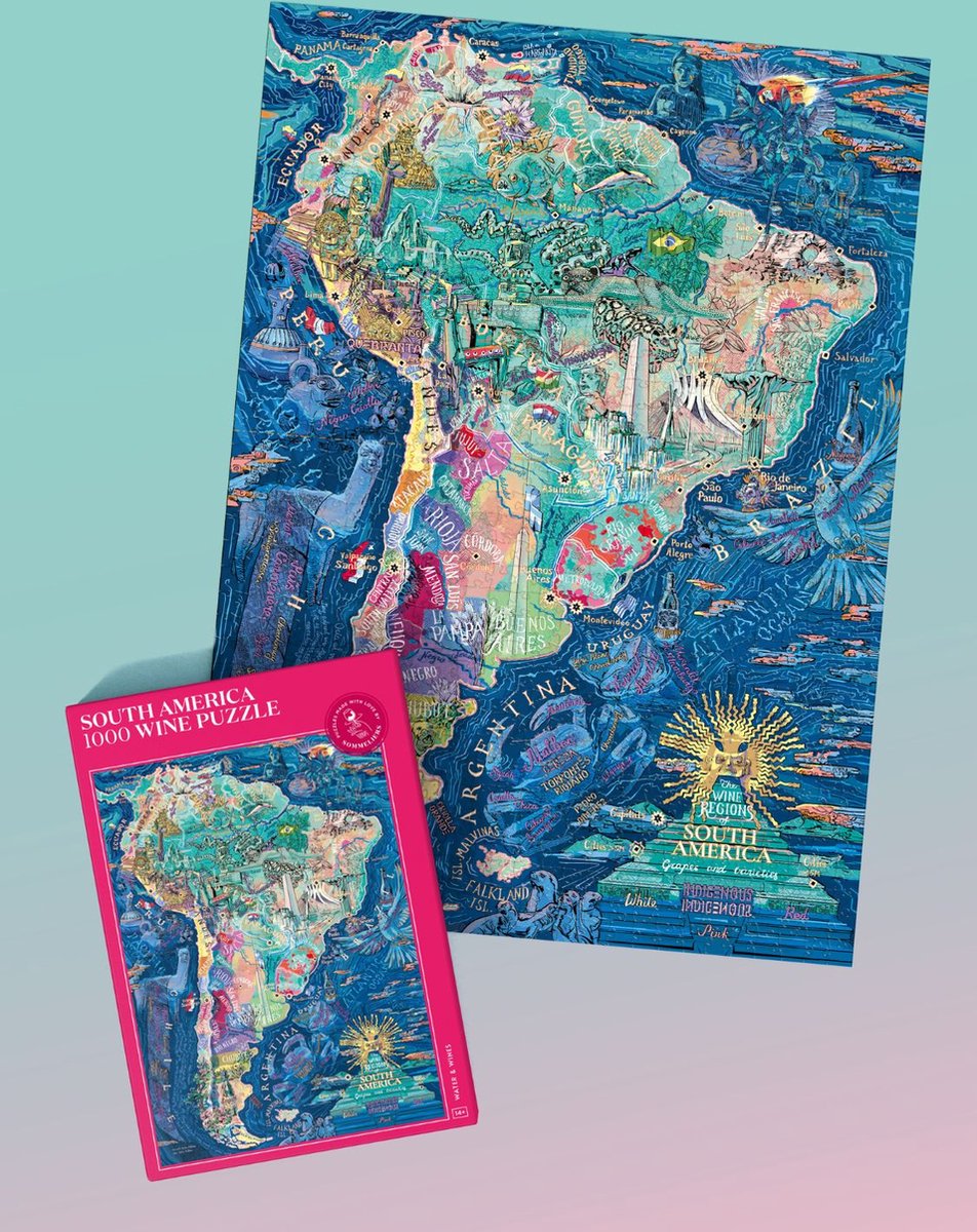Water & Wines - Wijnpuzzel - Zuid-Amerika