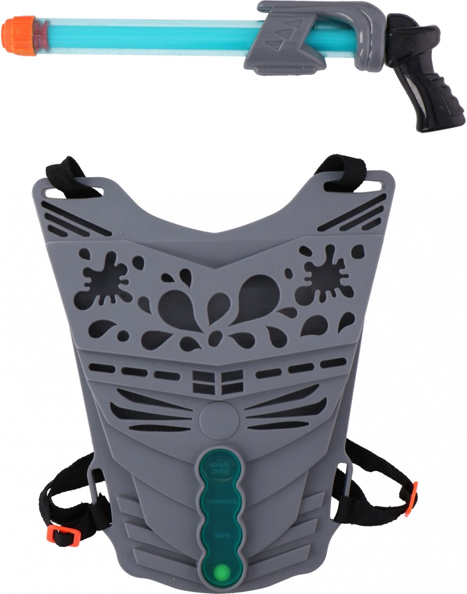 Waterzone Waterpistool Met Schild 32 Cm Grijs